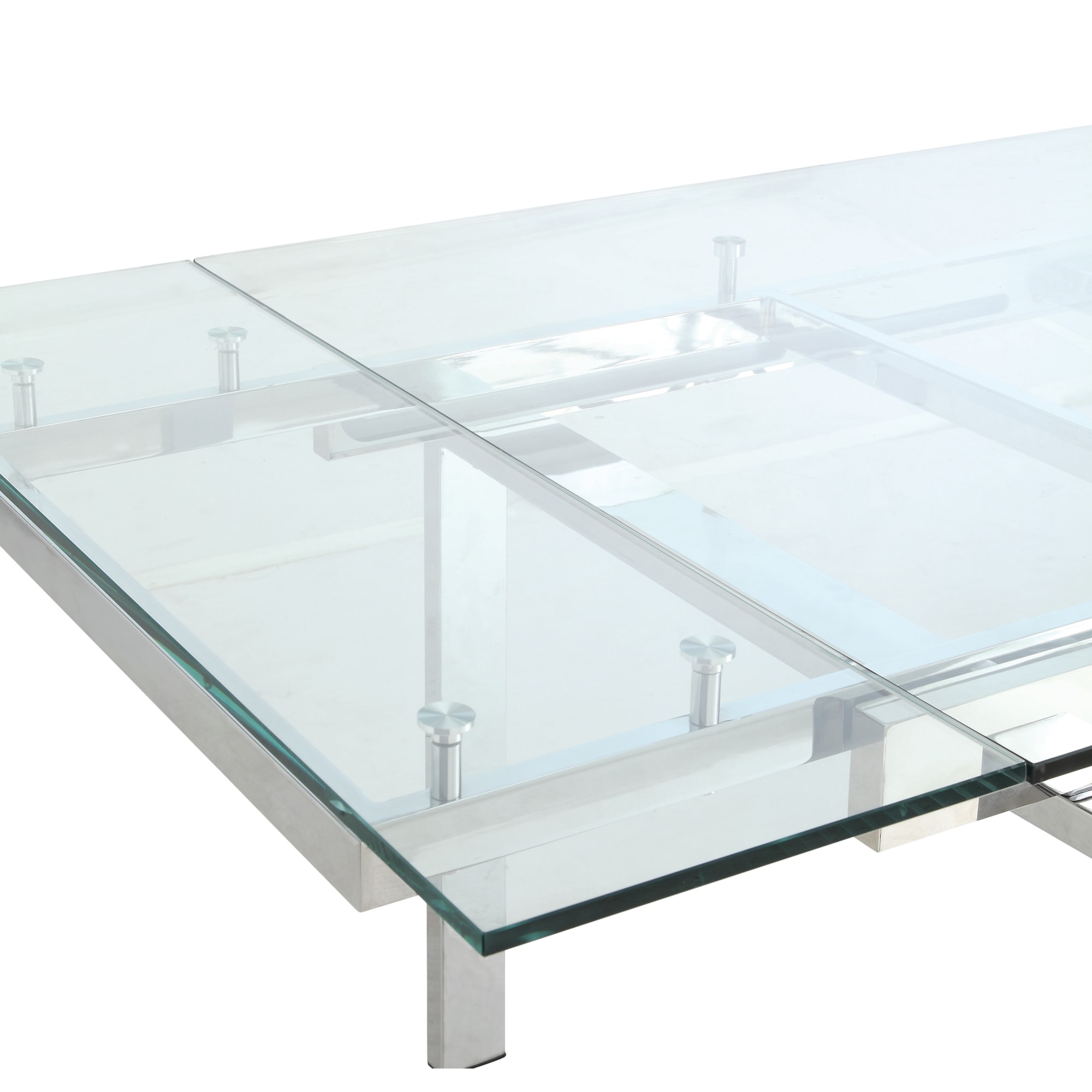 Coaster Modern Dining 106281 Contemporary Glass Dining Table with